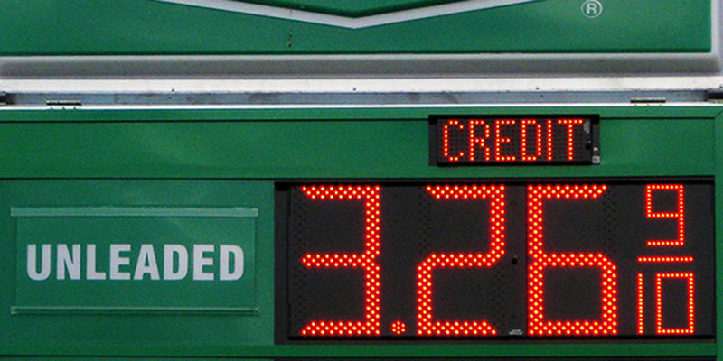 cash/credit display above price